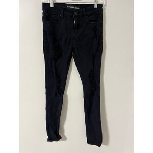 Express Jeans distressed women's size‎ 2 Legging mid rise